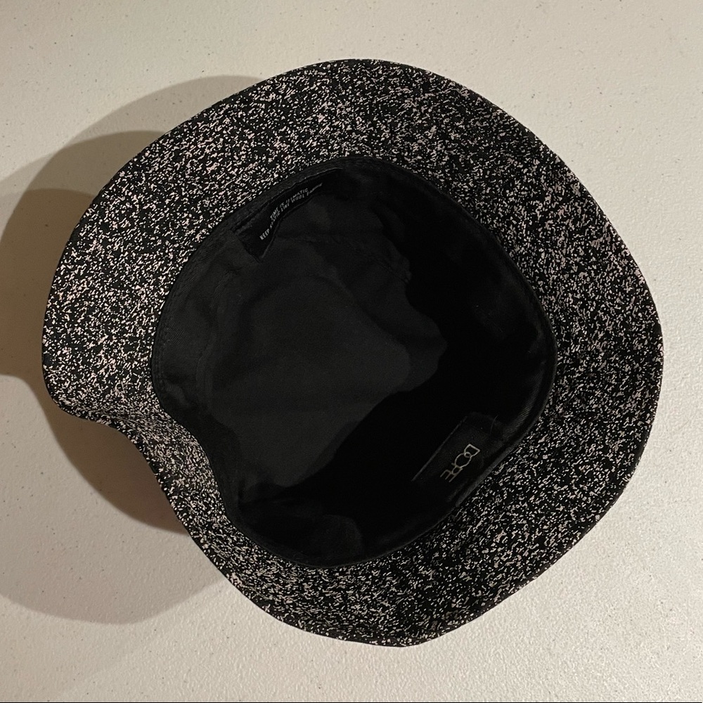 DOPE Black Speckled Bucket Hat with White Logo - Picture 5 of 9